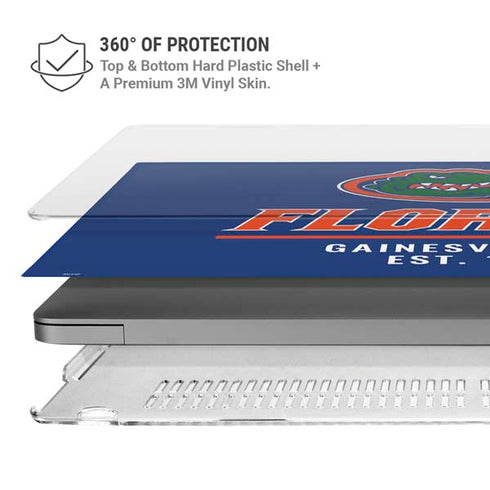 University of Florida Gainesville Est 1853 Blue MacBook Pro 14in (2021-24) Case plus Skin